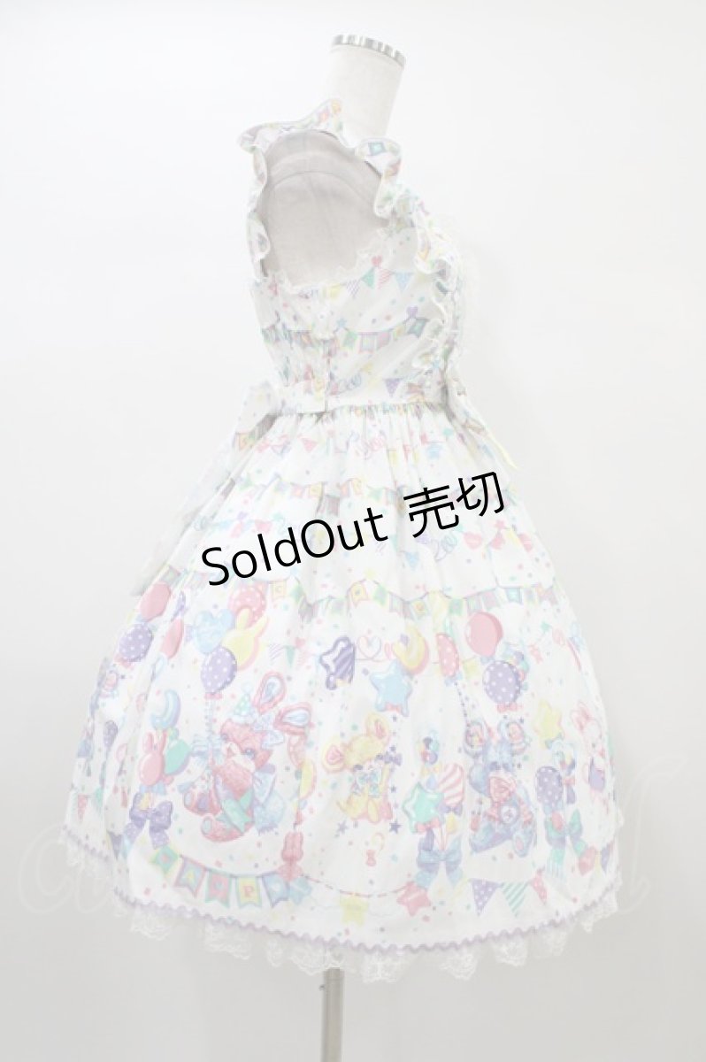 画像3: Angelic Pretty / Happy Garlandジャンパースカート Free シロ H-26-01-04-1019-AP-OP-NS-ZH (3)