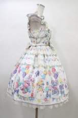 画像3: Angelic Pretty / Happy Garlandジャンパースカート Free シロ H-26-01-04-1019-AP-OP-NS-ZH (3)