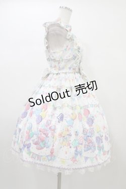 画像3: Angelic Pretty / Happy Garlandジャンパースカート Free シロ H-26-01-04-1019-AP-OP-NS-ZH