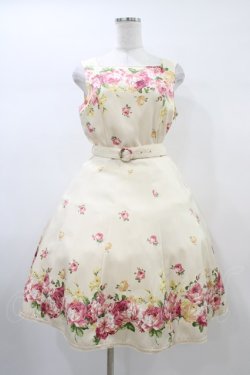 画像1: Innocent World / フローラジャンパースカート M 生成り H-26-01-04-1020-IW-OP-NS-ZH