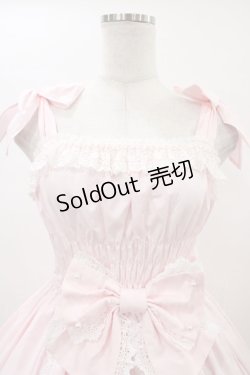 画像4: Angelic Pretty / リボンシャーリングジャンパースカート Free ピンク H-26-01-04-1021-AP-OP-NS-ZH