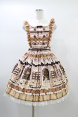 画像1: Angelic Pretty / Sweet Cream Houseエプロン風スカート Free ラズベリー H-26-01-04-1023-AP-SK-NS-ZH (1)