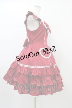 画像3: Angelic Pretty / Cute Heartジャンパースカート Free レッド H-26-01-04-1025-AP-OP-NS-ZH