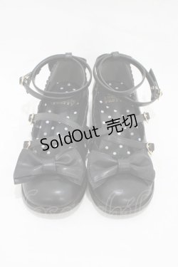 画像1: Angelic Pretty / Tea Party Shoes L/約24.5cm ブラック H-26-01-04-1003-AP-SH-NS-ZH