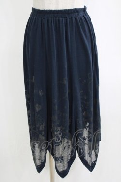 画像1: PUTUMAYO / オパールイレギュラースカート  ネイビー H-26-01-04-050-PT-SK-KB-ZH