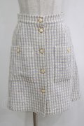 MILK / スイートハートスカート  サックスチェック H-26-01-04-052-ML-SK-KB-ZH