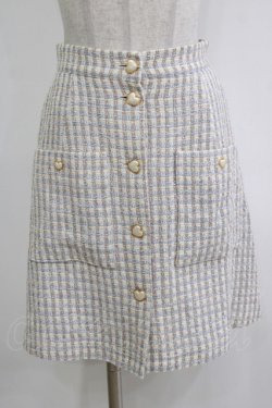 画像1: MILK / スイートハートスカート  サックスチェック H-26-01-04-052-ML-SK-KB-ZH