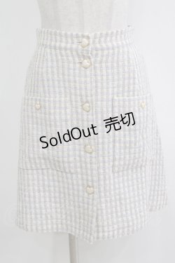 画像1: MILK / スイートハートスカート  サックスチェック H-26-01-04-052-ML-SK-KB-ZH
