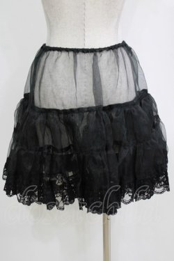 画像3: MIHO MATSUDA / オーガンジーパニエ  黒 H-26-01-04-053-GO-SK-KB-ZH