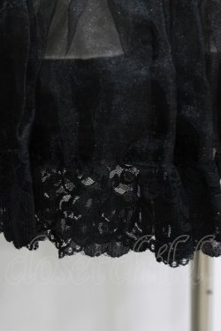 画像4: MIHO MATSUDA / オーガンジーパニエ  黒 H-26-01-04-053-GO-SK-KB-ZH