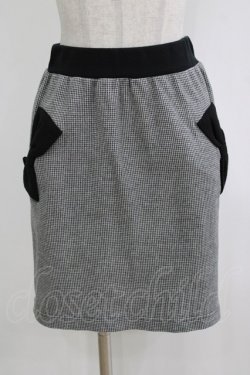 画像1: MILK / リセエンヌ ミニ  ハウンドトゥース×ブラック H-26-01-04-055-ML-SK-KB-ZH