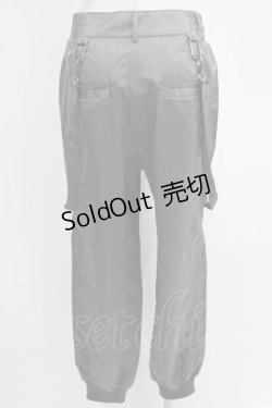 画像3: Ozz conte / 刺繍ベルトパンツ  グレー H-26-01-04-057-OO-PA-KB-ZH