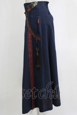 画像2: Ozz oneste / タッセル付袴パンツ  ネイビー H-26-01-04-058-OO-PA-KB-ZH