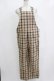 画像1: MILKBOY / CHECK SALOPETTE PANTS  ベージュ H-26-01-04-062-MB-PA-KB-ZH (1)