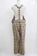 画像3: MILKBOY / CHECK SALOPETTE PANTS  ベージュ H-26-01-04-062-MB-PA-KB-ZH (3)