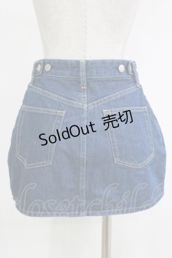 画像3: jouetie / マイクロミニスカパン  ブルー H-26-01-04-065-EL-PA-KB-ZT0108H