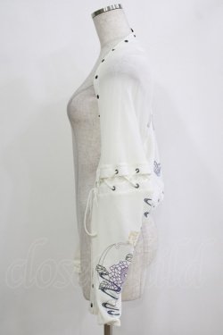 画像2: Ozz oneste / 異素材切替マーガレットボレロ  白 H-26-01-04-067-OO-TO-KB-ZH