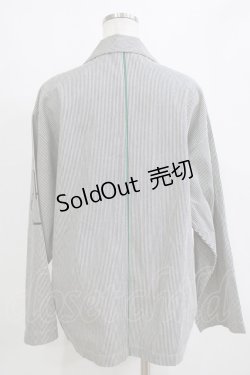 画像3: MILKBOY / コットンダブルジャケット  紺ストライプ H-26-01-04-069-MB-JA-KB-ZH