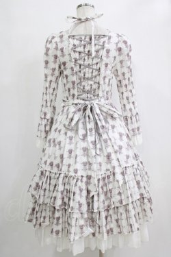 画像3: ATELIER PIERROT / Rosy Bouquet Dress size1 ライトグレー H-26-01-04-001-EL-OP-KB-ZH