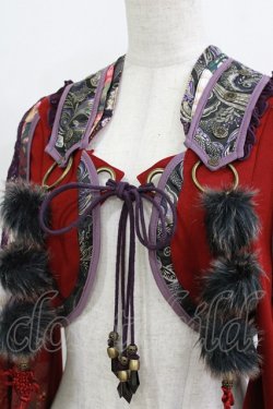 画像4: Ozz oneste / レース切替着物ボレロ  ワイン×パープル H-26-01-04-073-OO-TO-KB-ZH