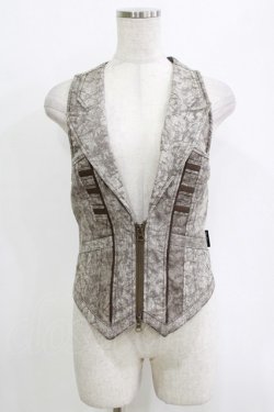 画像1: Ozz Croce / ZIPベスト  グレージュ H-26-01-04-074-OO-TO-KB-ZH