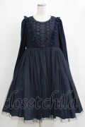 Vallee lys / "Frost Crystals"ワンピース  ネイビー H-26-01-04-007-GO-OP-KB-ZH