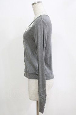 画像2: elements,H / マスケラレースカーディガン  グレー H-26-01-04-078-PU-TO-KB-ZH