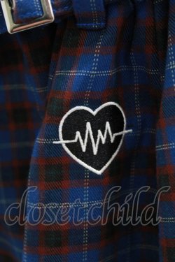 画像2: LISTEN FLAVOR / ハートビートベルト付レッグカバー  ブルー H-26-01-04-080-PU-ZA-KB-ZH