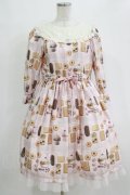Melody BasKet / Basのお菓子屋さんヨークワンピース M ピンク H-26-01-04-008-LO-OP-KB-ZH