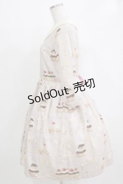 画像2: Leur Getter / Cream Choux Puff袖付きワンピース L グレー H-26-01-04-009-LU-OP-KB-ZH