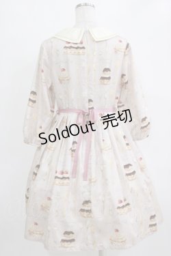 画像3: Leur Getter / Cream Choux Puff袖付きワンピース L グレー H-26-01-04-009-LU-OP-KB-ZH