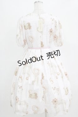 画像3: Leur Getter / Jewel Brooch袖付ワンピース M ピンク H-26-01-04-012-LU-OP-KB-ZT547