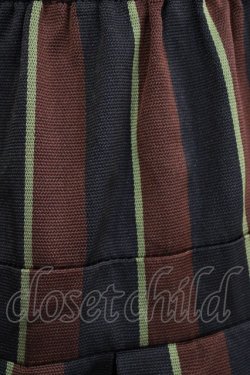 画像4: Jane Marple / Regimental stripe gored skirt M ブラウン H-26-01-04-015-JM-SK-KB-ZH
