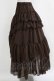 画像2: Sheglit / "Empress"ロングフリルスカート M 茶 H-26-01-04-018-EL-SK-KB-ZH (2)
