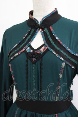 画像4: Ozz oneste / フリルチャイナワンピース  グリーン H-26-01-04-020-OO-OP-KB-ZH