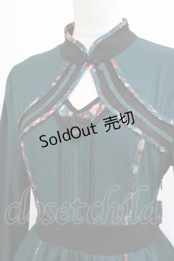 画像4: Ozz oneste / フリルチャイナワンピース  グリーン H-26-01-04-020-OO-OP-KB-ZH