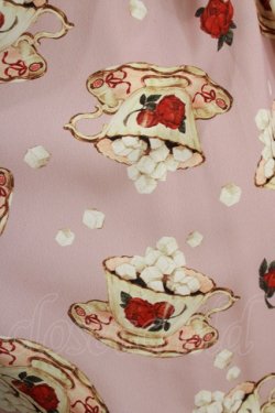 画像4: abilletage / シュガーカップ柄ジャンパースカート  ピンク H-26-01-04-022-GO-OP-KB-ZH