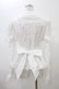 画像2: Angelic Pretty / ティアラレースはしごリボン付け袖ブラウス Free シロ H-26-01-05-1044-AP-BL-NS-ZH (2)