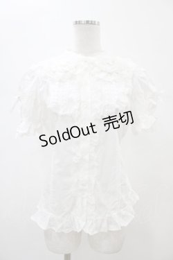 画像3: Angelic Pretty / ティアラレースはしごリボン付け袖ブラウス Free シロ H-26-01-05-1044-AP-BL-NS-ZH