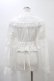 画像2: DearMyLoveEmily / ミルフィーユレースショートブラウス 3L シロ H-26-01-05-1045-0-BL-NS-ZH (2)