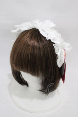 画像1: Angelic Pretty / Dolceフリルカチューシャ  シロ H-26-01-05-1005-AP-AC-NS-ZH