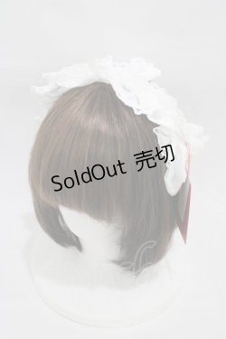 画像1: Angelic Pretty / Dolceフリルカチューシャ  シロ H-26-01-05-1005-AP-AC-NS-ZH