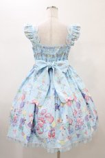 画像2: Angelic Pretty / Happy Garlandジャンパースカート Free サックス H-26-01-05-1053-AP-OP-NS-ZH (2)