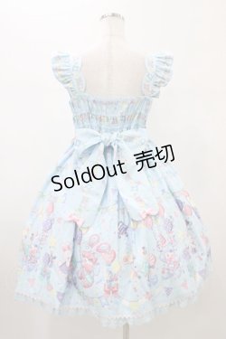 画像2: Angelic Pretty / Happy Garlandジャンパースカート Free サックス H-26-01-05-1053-AP-OP-NS-ZH