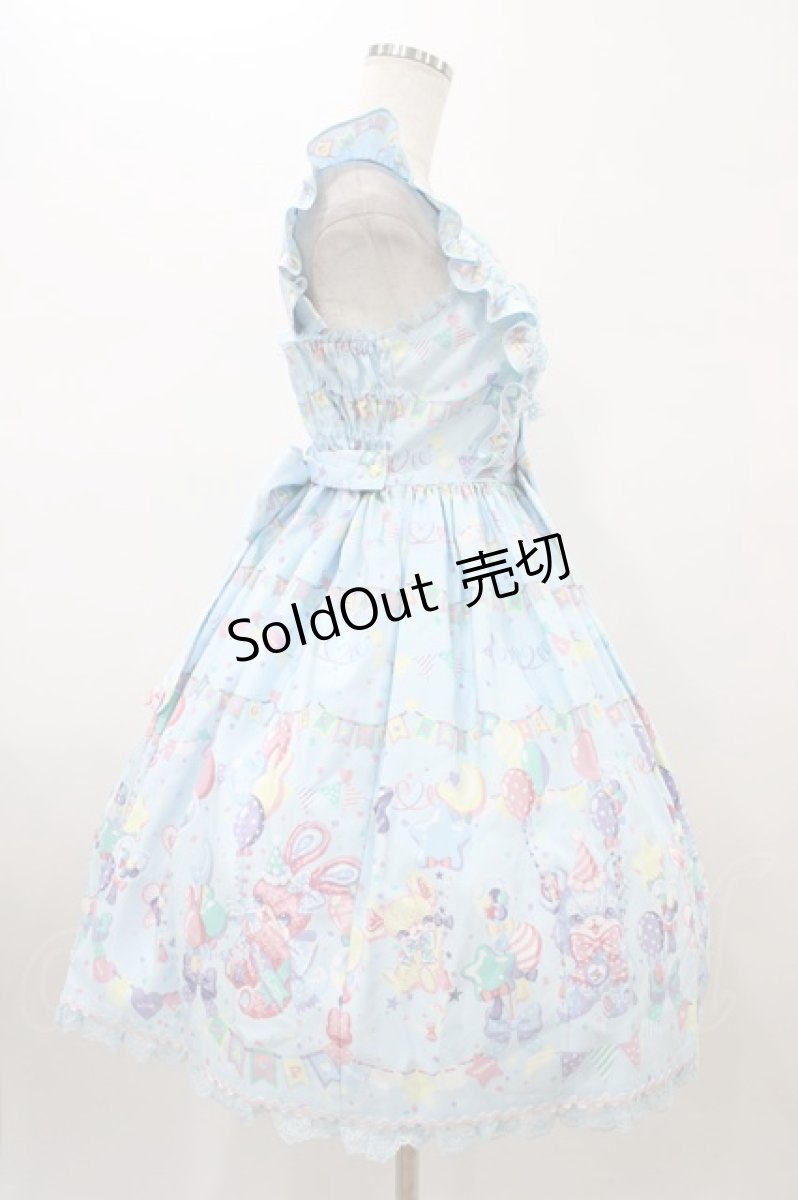 画像3: Angelic Pretty / Happy Garlandジャンパースカート Free サックス H-26-01-05-1053-AP-OP-NS-ZH (3)