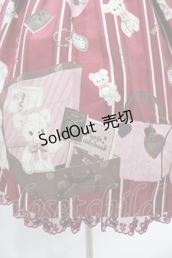 画像5: Angelic Pretty / Travelくまちゃんベルトジャンパースカート Free ワイン H-26-01-05-1056-AP-OP-NS-ZH