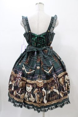 画像2: Angelic Pretty / British Bearジャンパースカート Free グリーン H-26-01-05-1057-AP-OP-NS-ZH
