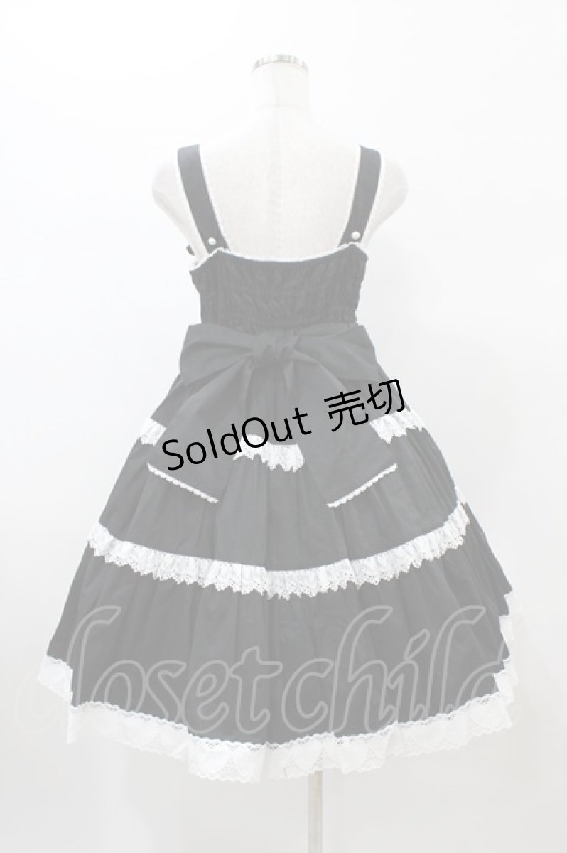 画像2: Angelic Pretty / 肩リボンジャンパースカート Free ブラック H-26-01-05-1058-AP-OP-NS-ZH (2)