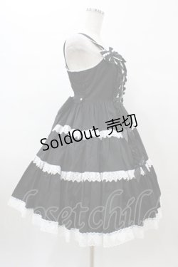 画像3: Angelic Pretty / 肩リボンジャンパースカート Free ブラック H-26-01-05-1058-AP-OP-NS-ZH