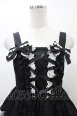 画像4: Angelic Pretty / 肩リボンジャンパースカート Free ブラック H-26-01-05-1058-AP-OP-NS-ZH (4)
